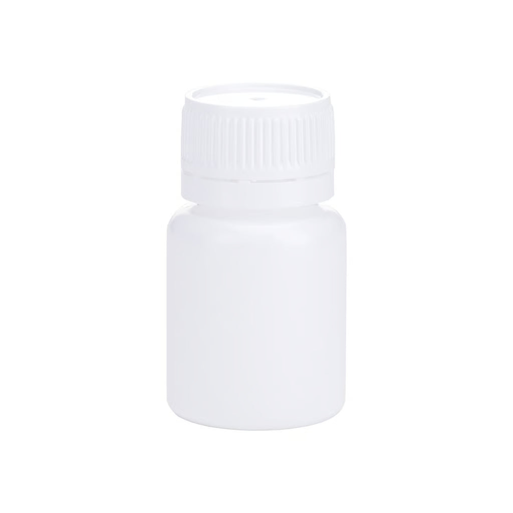Bottle Tablet Round 35ml HDPE - 10-Pack